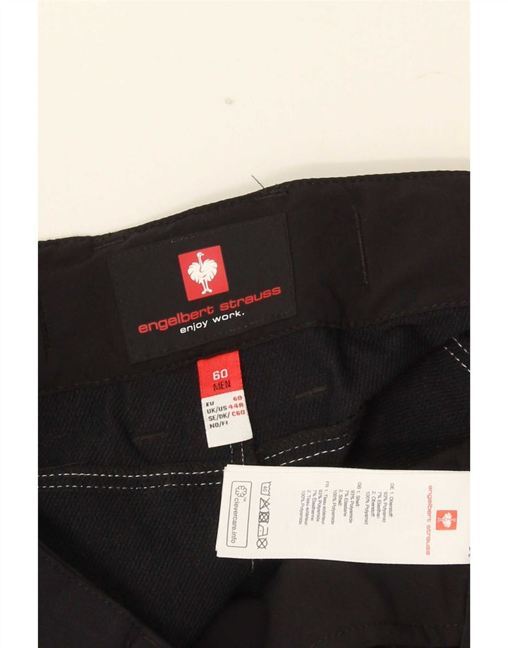 Engelbert Strauss Mens Cargo Shorts UK 44 2XL W40 Preto Poliamida