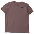 Camiseta masculina Nike Dri Fit Top cinza médio manchado de poliéster