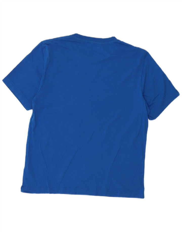 Camiseta feminina Dkny UK 14 grande algodão azul