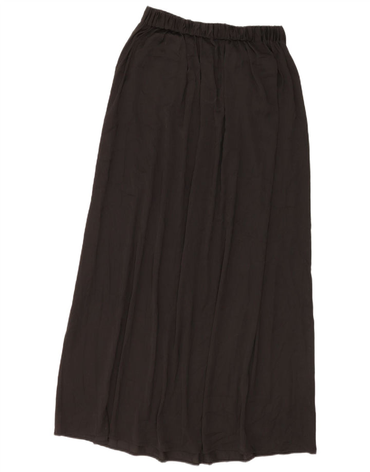 ZARA Saia maxi plissada feminina média W28 preta