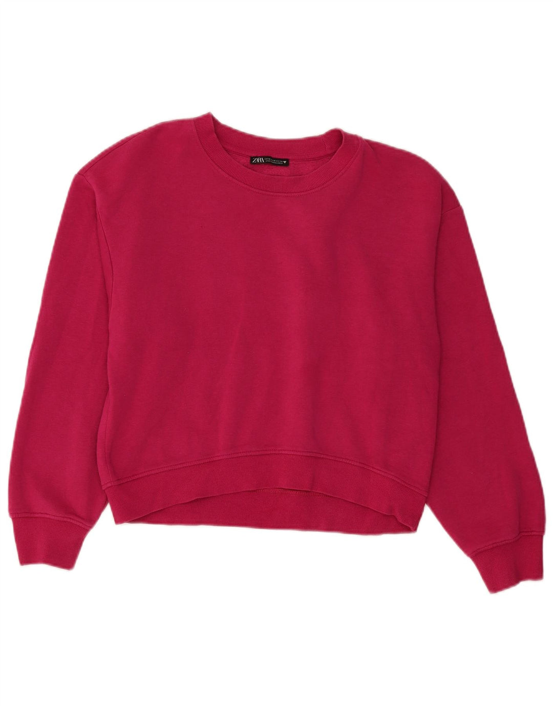 ZARA moletom feminino jumper UK 14 rosa médio