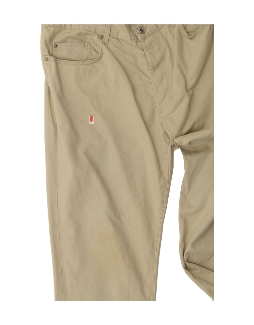 CASUCCI Mens Tapered Casual Trousers W38 L30 Beige Vintage Casucci and Second-Hand Casucci from Messina Hembry 
