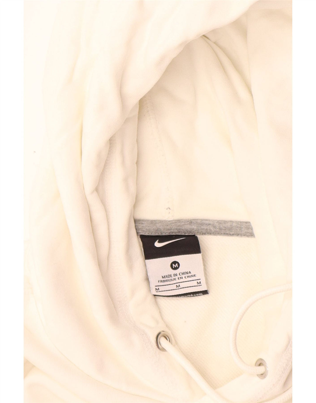 Jumper com capuz gráfico masculino Nike médio branco colorblock algodão