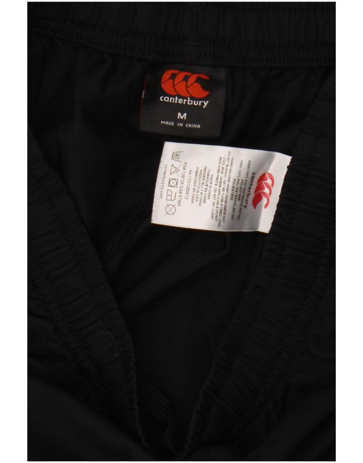 Shorts esportivos masculinos Canterbury poliéster preto médio