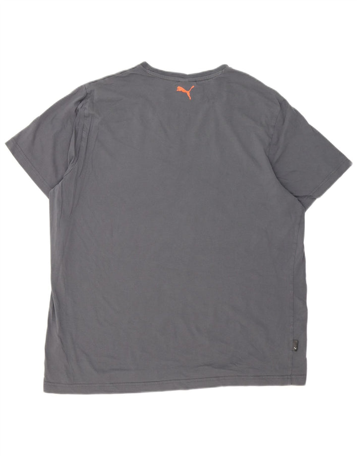 Camiseta masculina Puma Graphic 2XL algodão cinza
