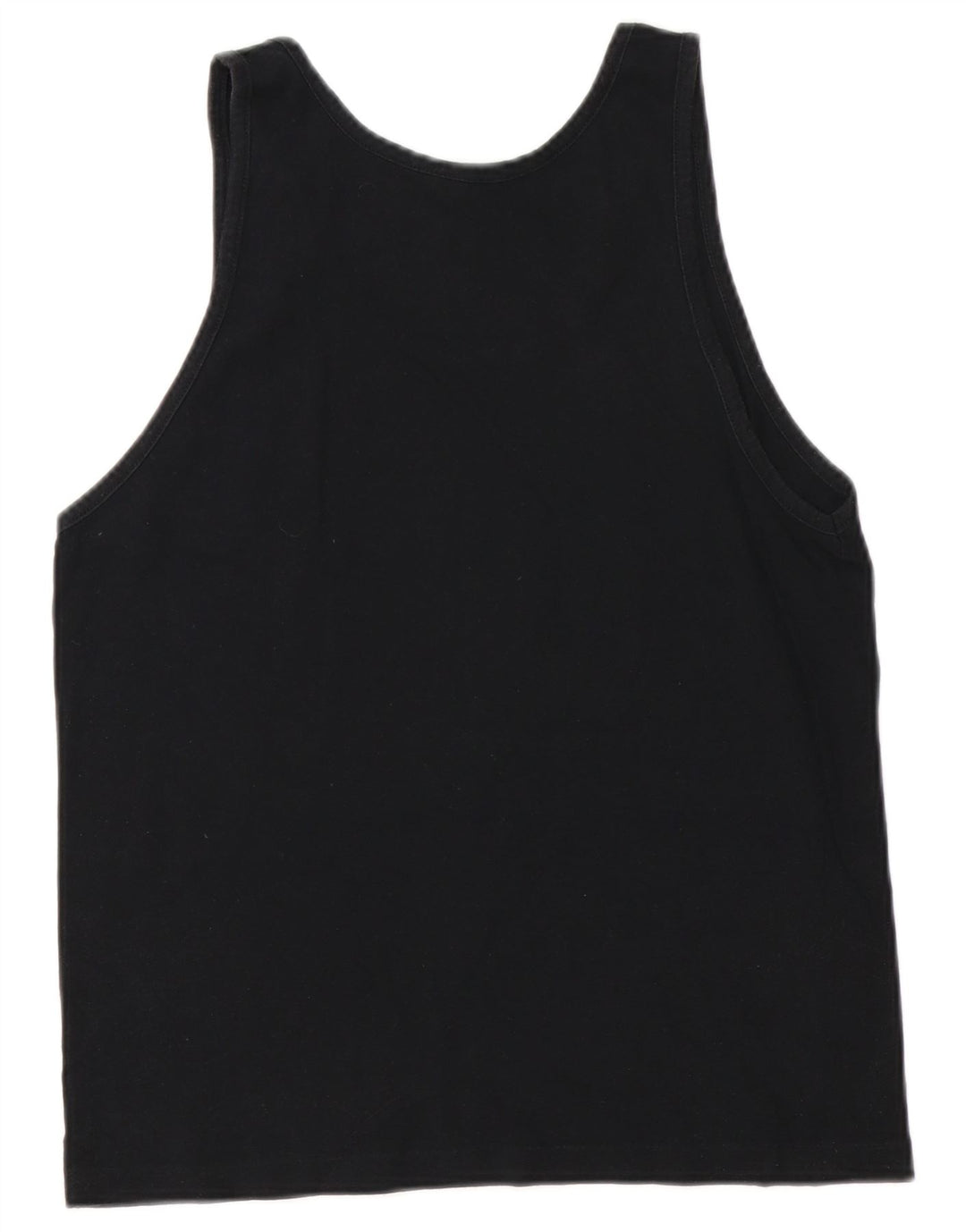 CHAMPION Top feminino com colete gráfico UK 10 pequeno algodão preto