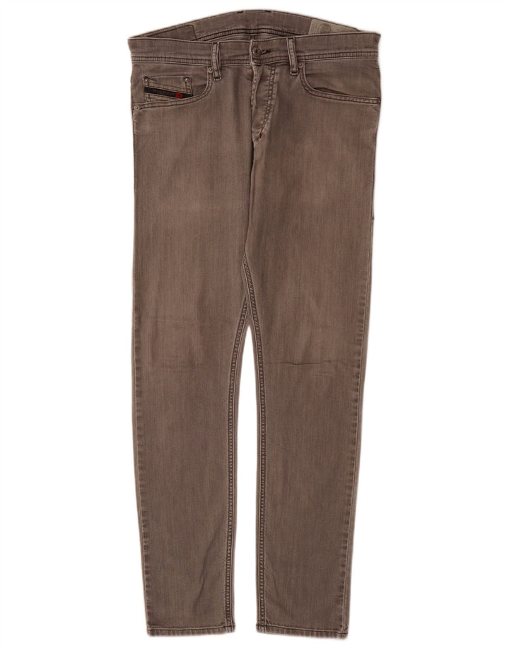 Diesel Mens Tepphar Carrot Slim Jeans W28 L30 Cinza Algodão