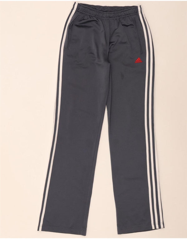 Calças de treino Adidas meninos 15-16 anos cinza poliéster