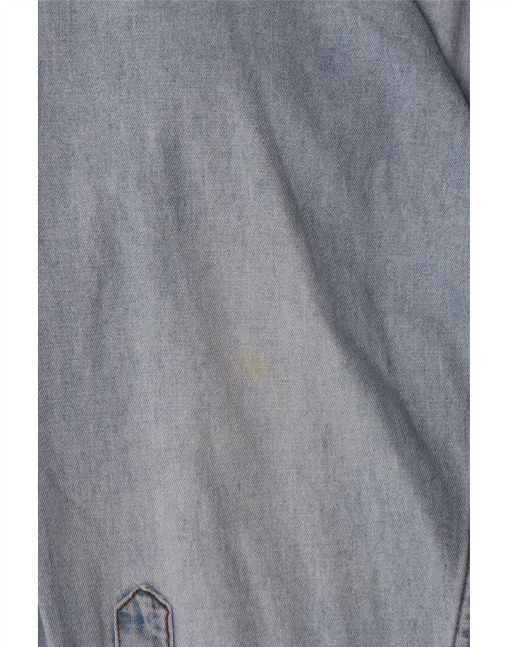 Camisa jeans masculina Carrera tamanho 39/40 algodão azul médio
