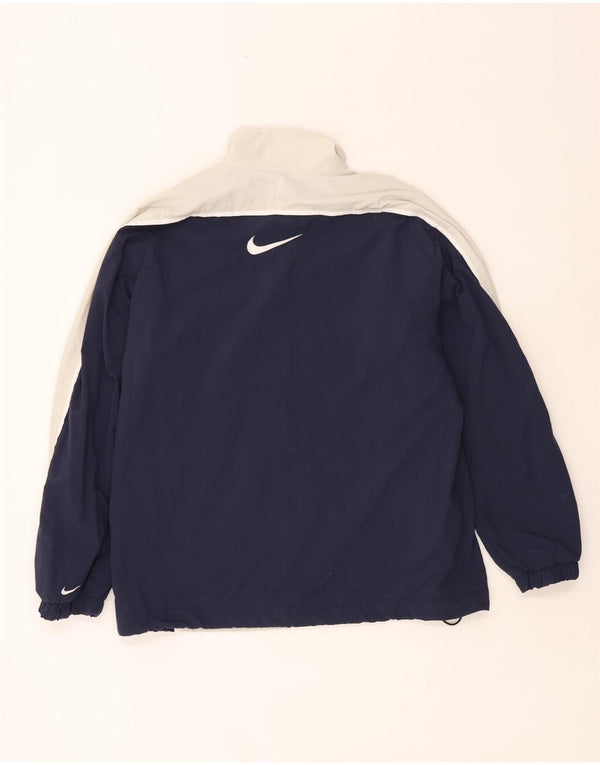 Nike Mens Tracksuit Top Jacket UK 36/38 Small Grey Colourblock Poliéster