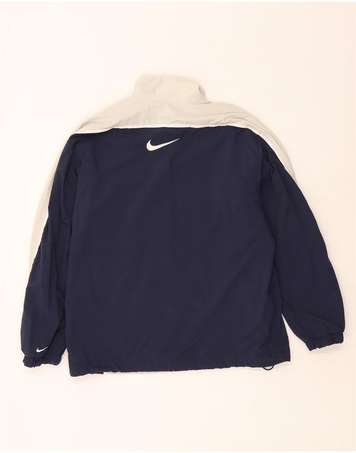 Nike Mens Tracksuit Top Jacket UK 36/38 Small Grey Colourblock Poliéster