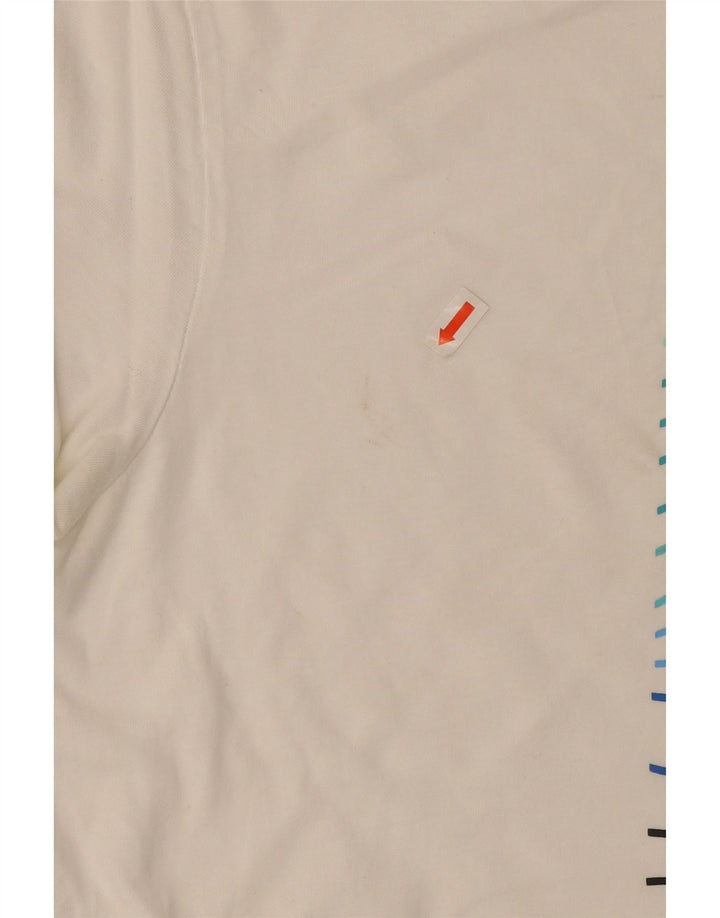 Camiseta gráfica masculina SALTROCK Top XL algodão branco