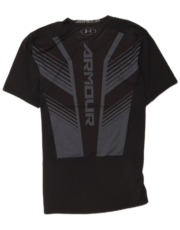 Camiseta gráfica masculina Under Armour Top médio preto