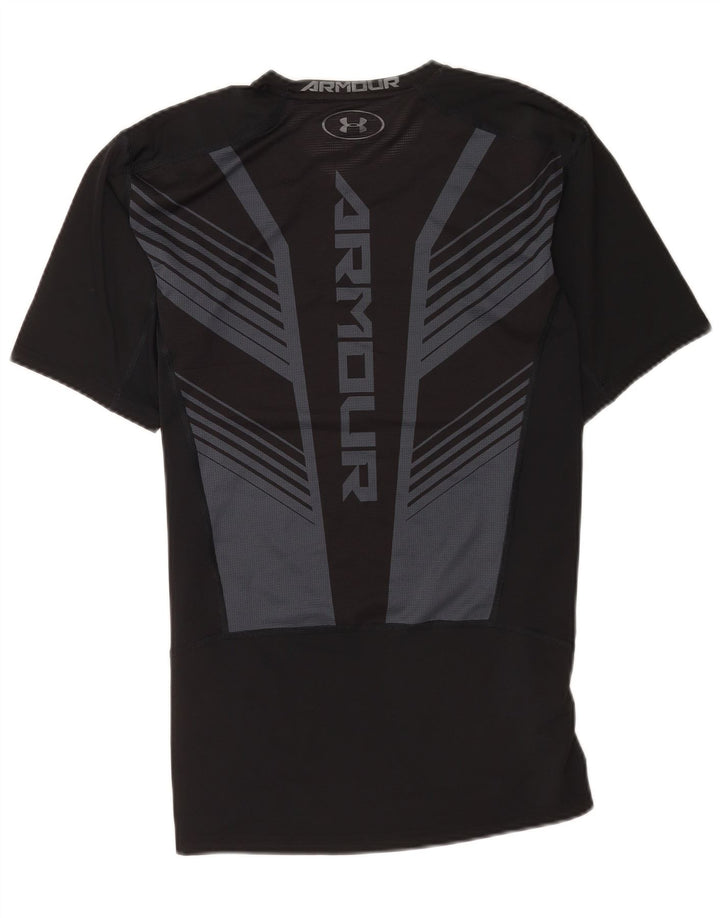 Camiseta gráfica masculina Under Armour Top médio preto