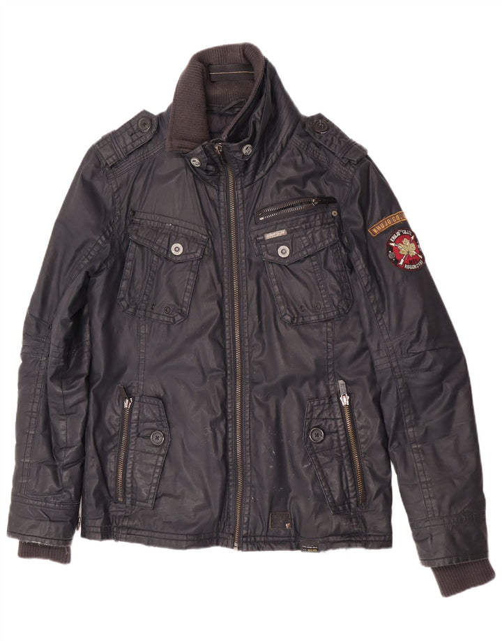 Jaqueta utilitária masculina KHUJO UK 36 pequena azul marinho