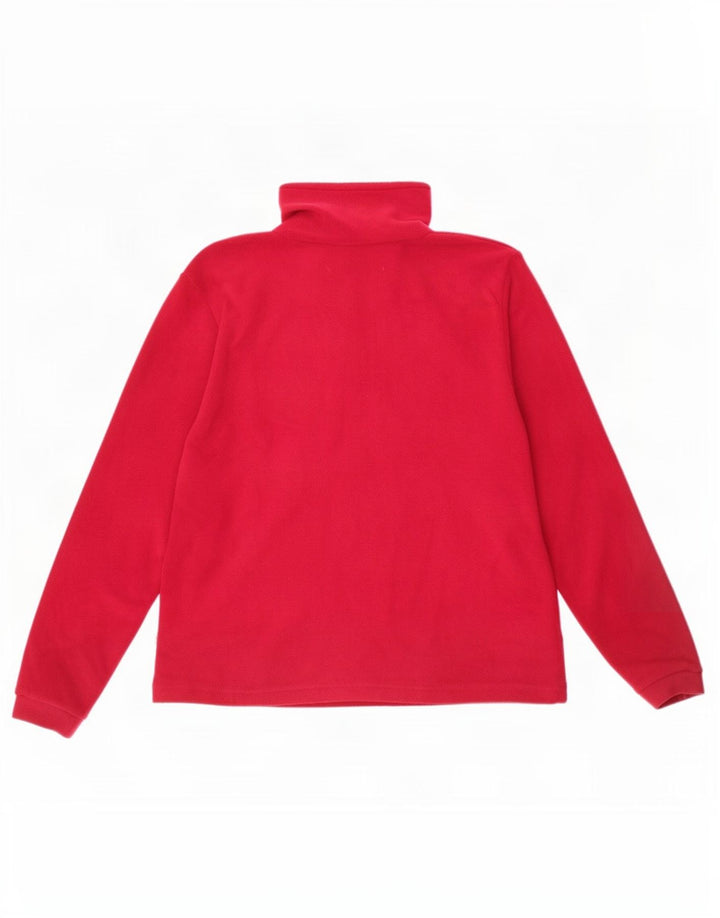 Mountain Warehouse Mulheres Zip Neck Fleece Jumper Reino Unido 14 Grande Poliéster Vermelho