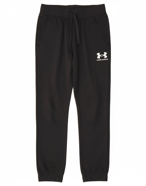 Under Armour Meninos Calças de treino com ajuste relaxado Joggers 7-8 anos Pequeno Preto