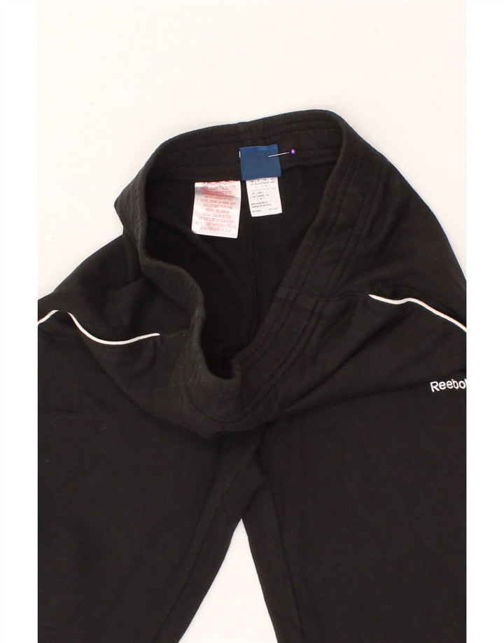 REEBOK Girls Tracksuit Trousers 9-10 Years Black Cotton Vintage Reebok and Second-Hand Reebok from Messina Hembry 