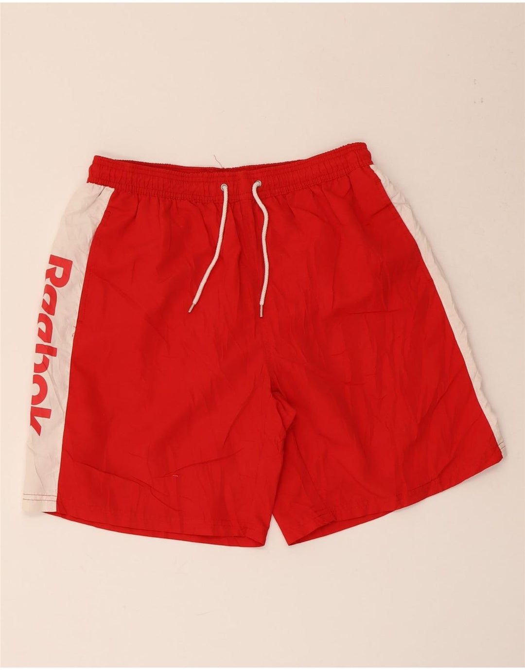 Shorts de natação masculinos Reebok Graphic XL vermelho colorblock