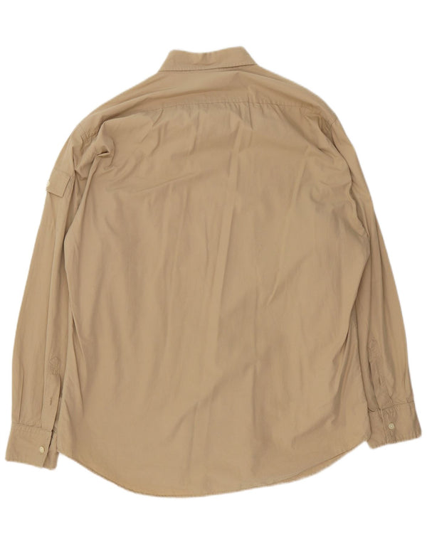 Camisa masculina North Sails grande algodão bege