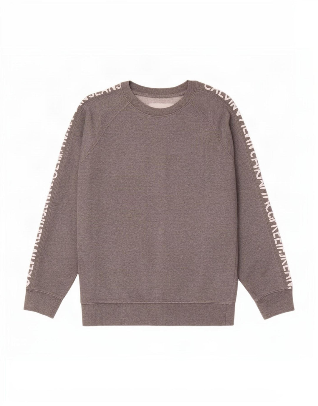 Calvin Klein Jeans Masculino moletom gráfico jumper médio algodão cinza