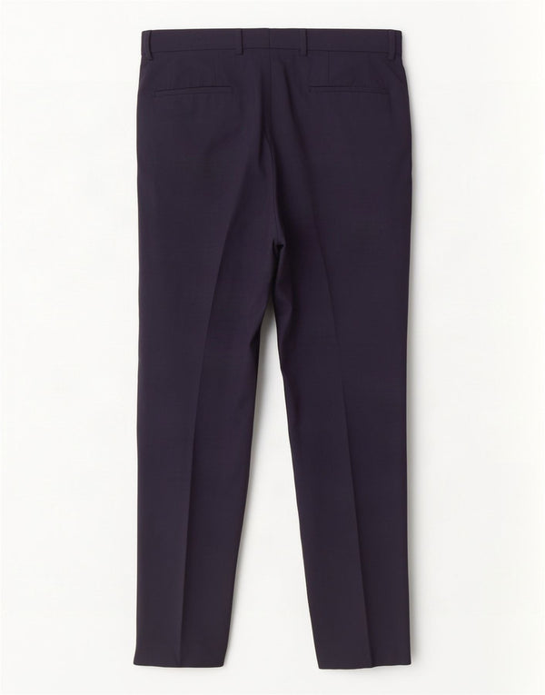 Calça masculina Hugo Boss Pegged Suit W36 L33 algodão azul marinho