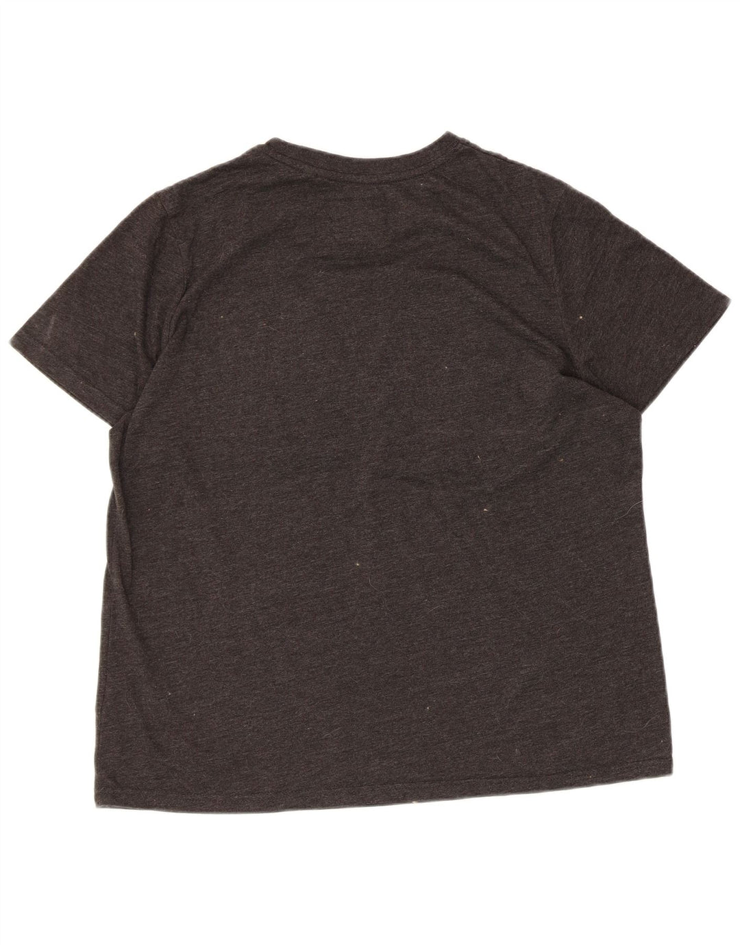 Camiseta feminina SUPERDRY com estampa gráfica UK 16 grande algodão manchado cinza