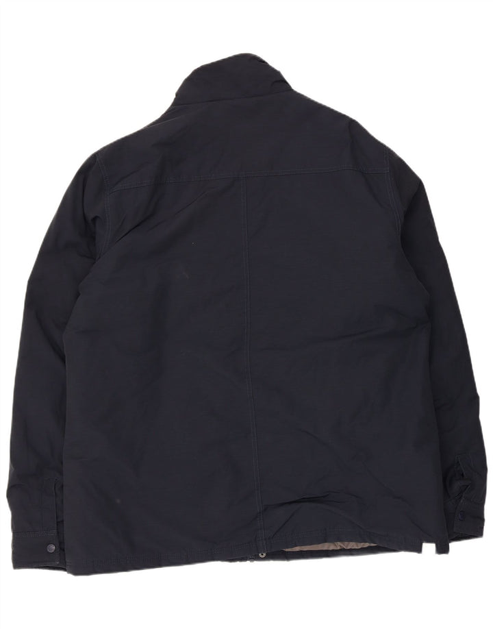Jaqueta utilitária masculina Bench UK 44 2XL algodão azul marinho