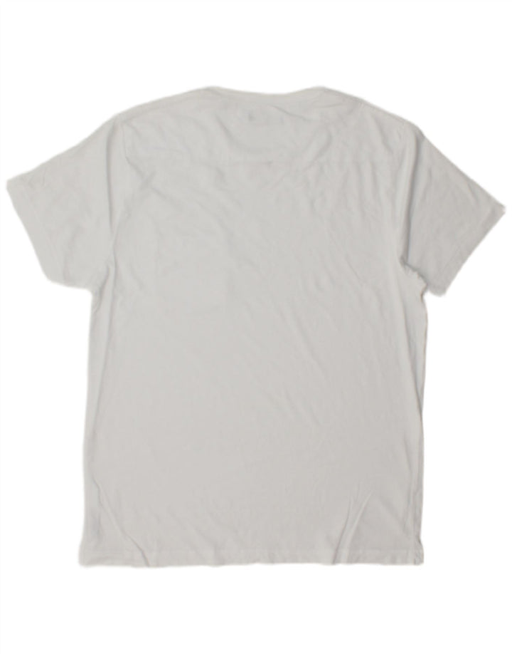 Camiseta masculina FRENCH CONNECTION grande branca