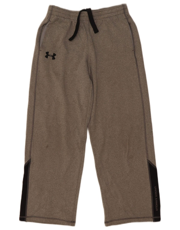 Calça de treino Under Armour Boys 9-10 anos cinza médio colorblock