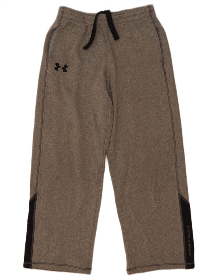 Calça de treino Under Armour Boys 9-10 anos cinza médio colorblock
