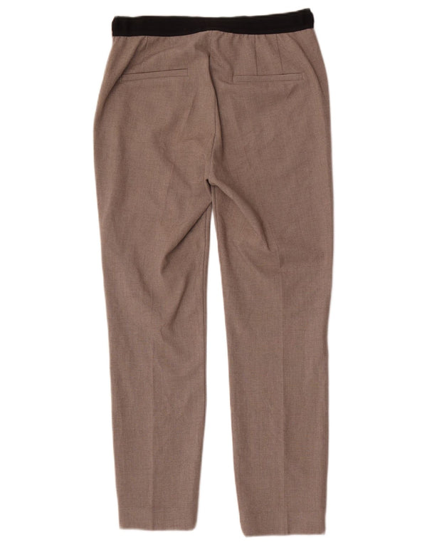 Zara Calça Chino Feminina Slim Pequena W28 L26 Poliéster Cinza