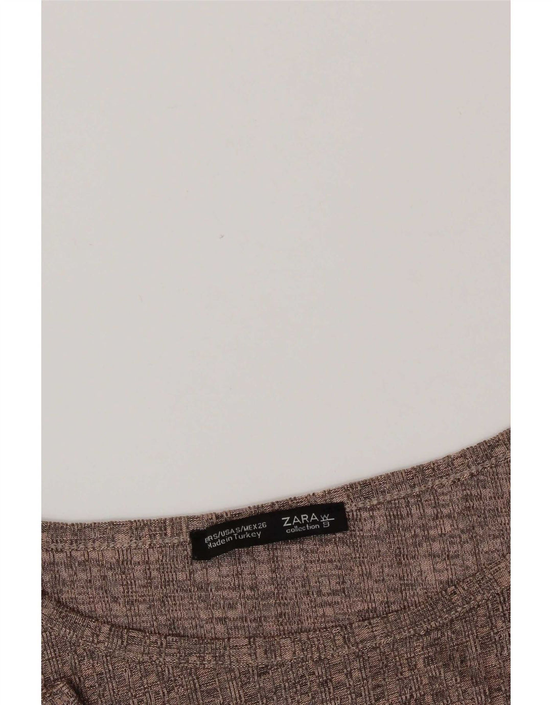Top feminino Zara manga 3/4 Reino Unido 10 pequeno rosa