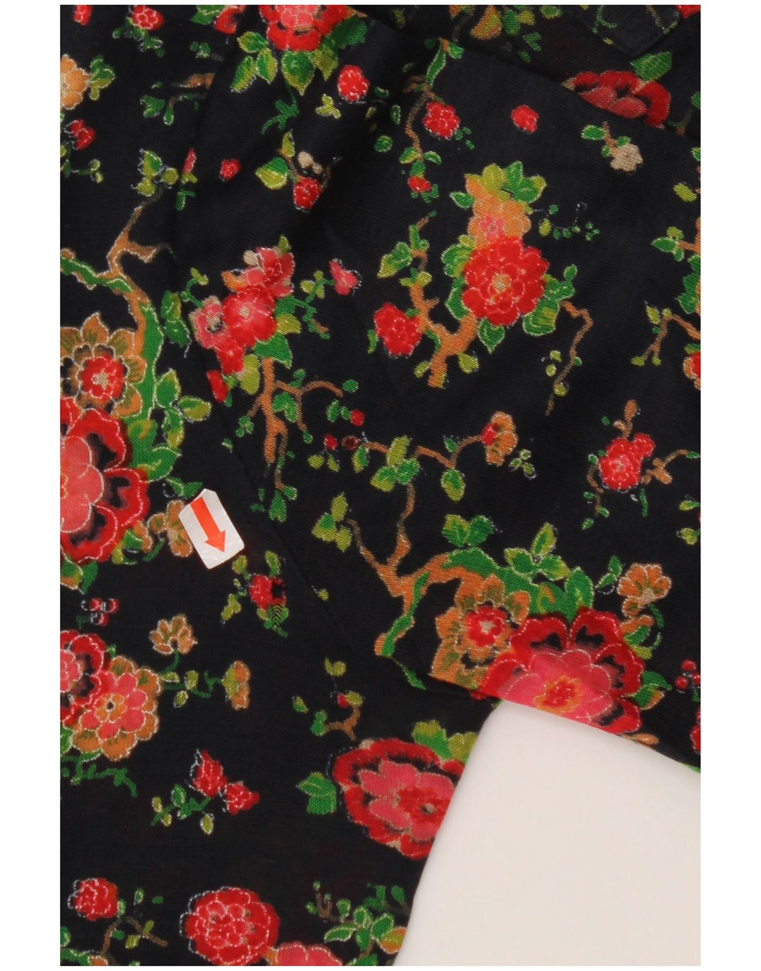 Camisa feminina AMBASSADOR UK 10 pequena azul marinho floral