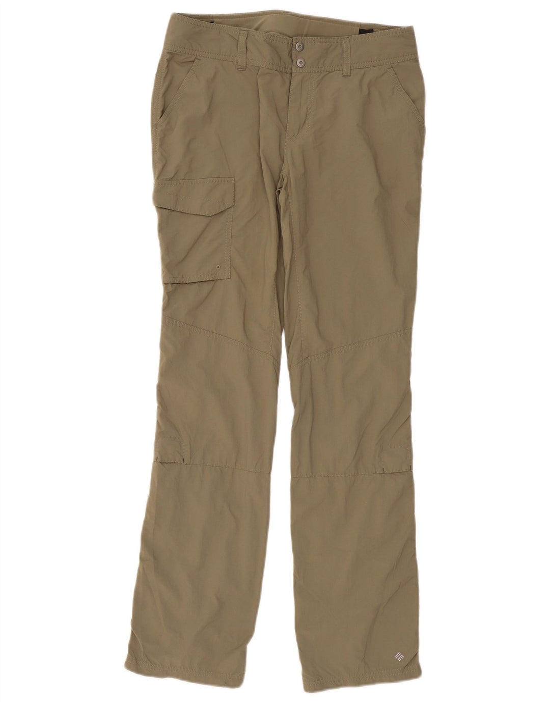 Calça cargo feminina regular COLUMBIA EUA 6 médio W32 L32 cáqui