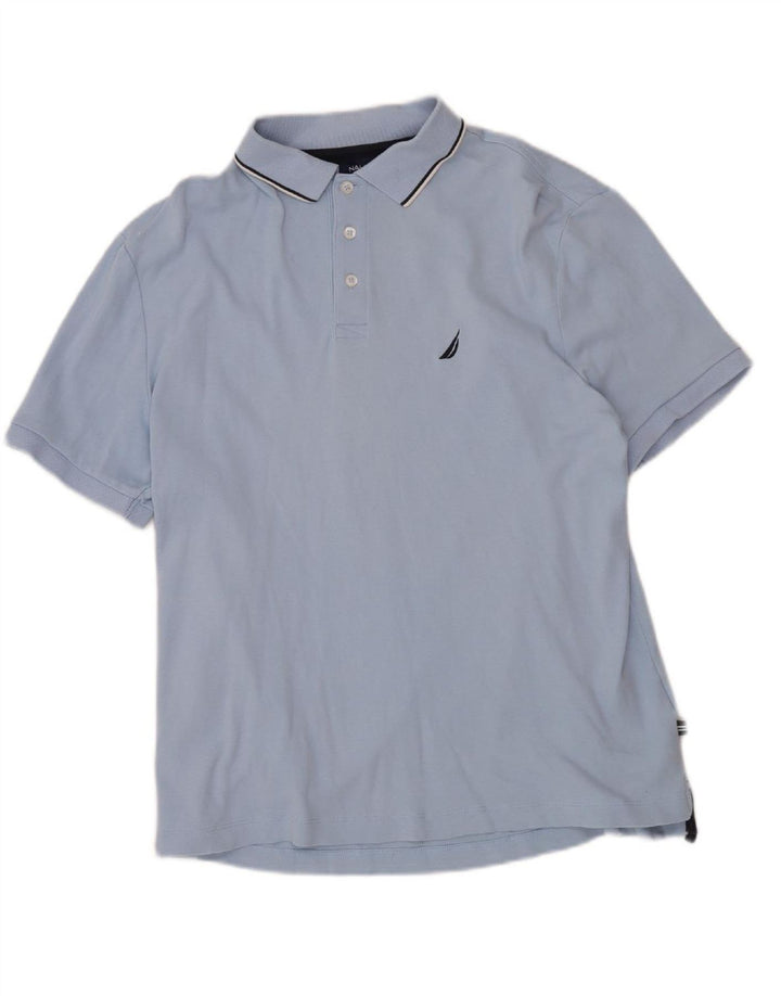Camisa polo masculina NAUTICA azul médio