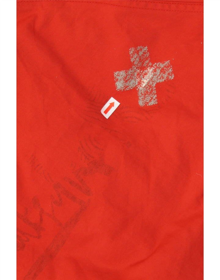 Jaqueta corta-vento com capuz para meninas QUIKSILVER 13-14 anos poliamida vermelha