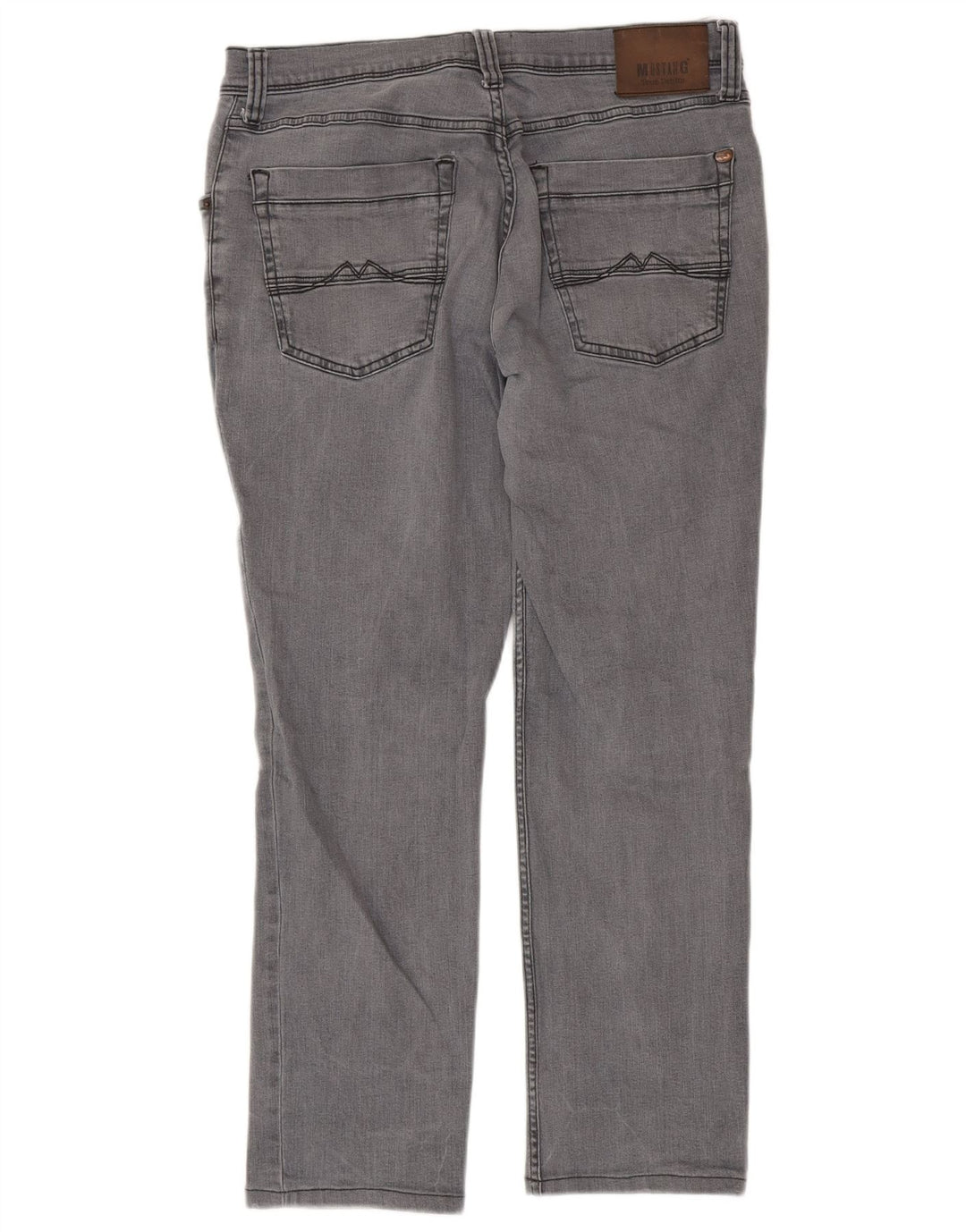 MUSTANG Mens Washington Slim Jeans W36 L32 Algodão Cinza