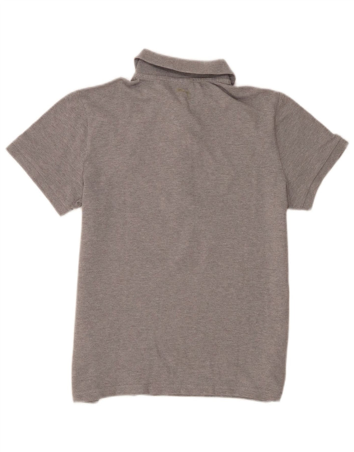 Camisa polo feminina Puma UK 14 algodão cinza médio