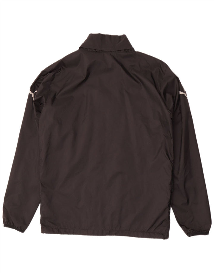 Jaqueta de chuva masculina PUMA com capuz UK 38 médio preto nylon