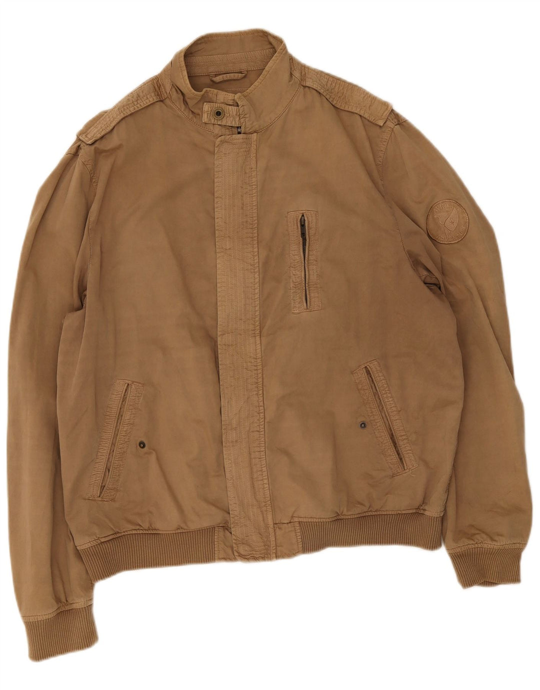 Jaqueta bomber masculina Avirex UK 46 2XL algodão marrom
