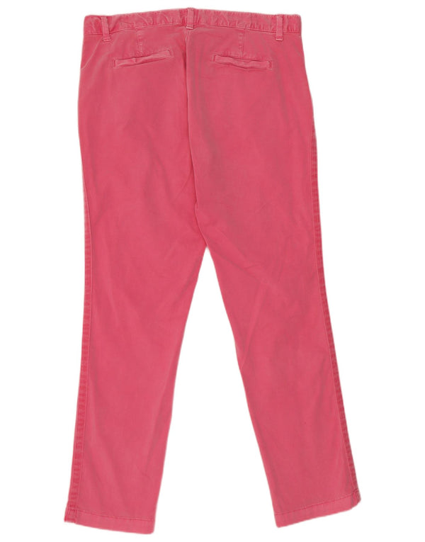 Calça Chino Slim Feminina Gap US 8 Grande W32 L28 Algodão Rosa