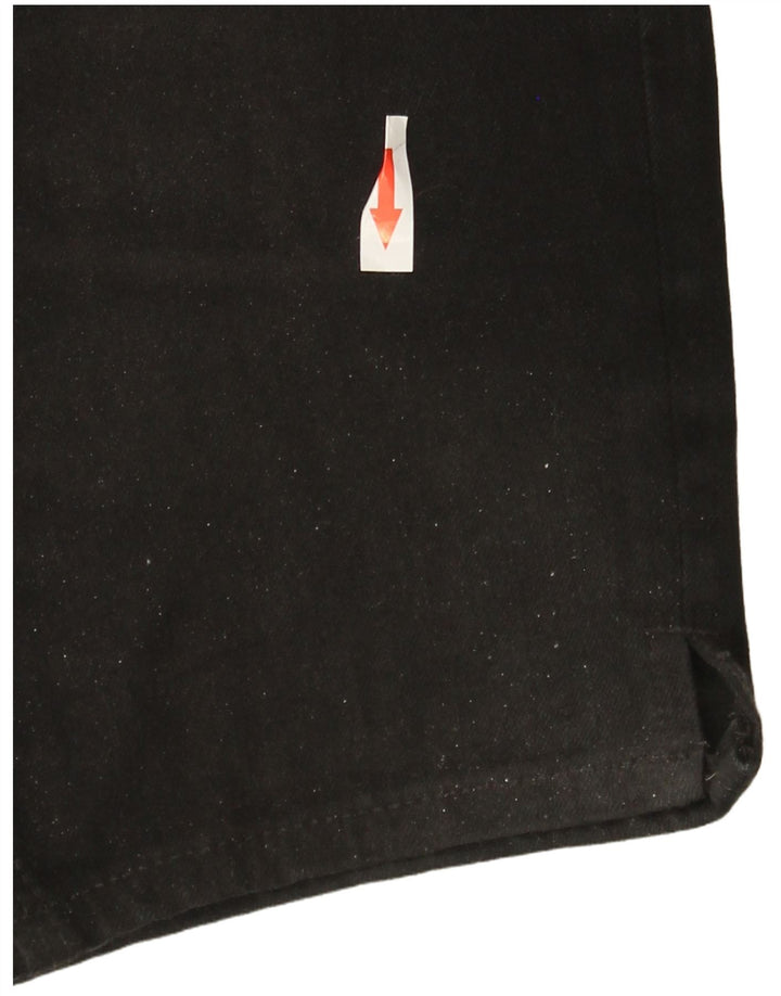 Bermuda jeans feminina Marks & Spencer Reino Unido 12 médio W30 algodão preto