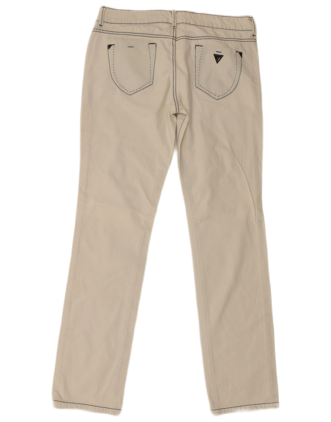 Guess Jeans Slim Feminino W33 L34 Off White Algodão