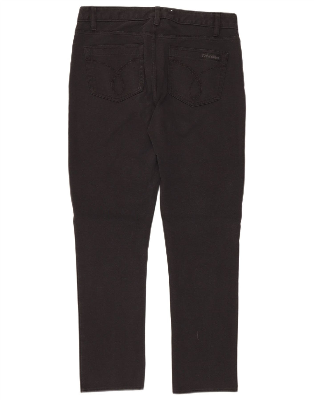 Calça feminina casual CALVIN KLEIN US 10 médio W30 L28 preta