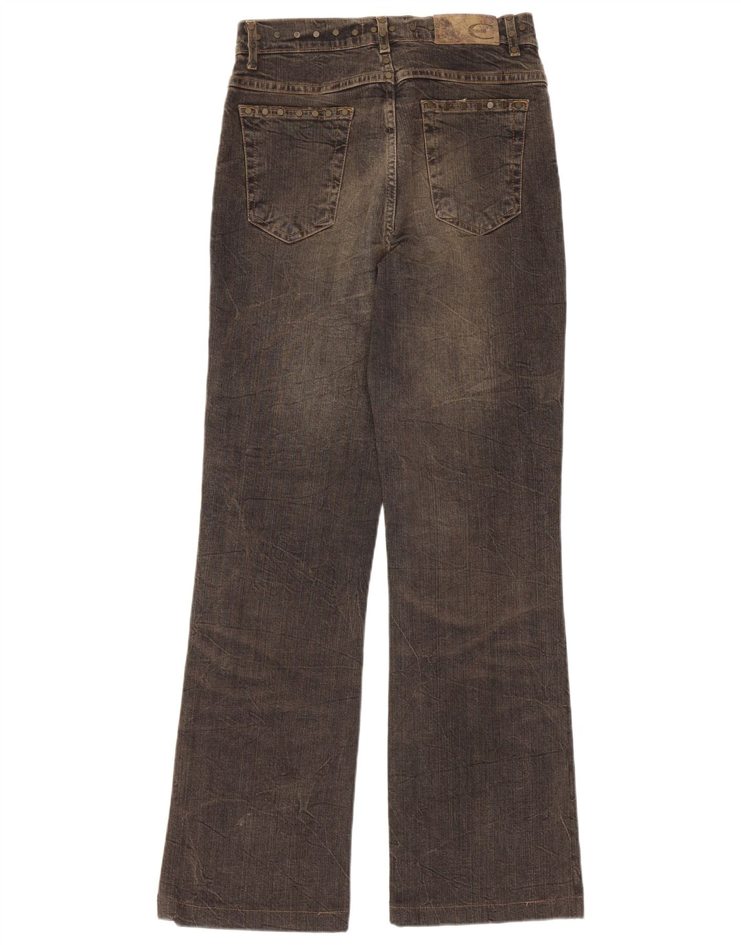 Calça jeans feminina Just Cavalli W29 L27 algodão marrom