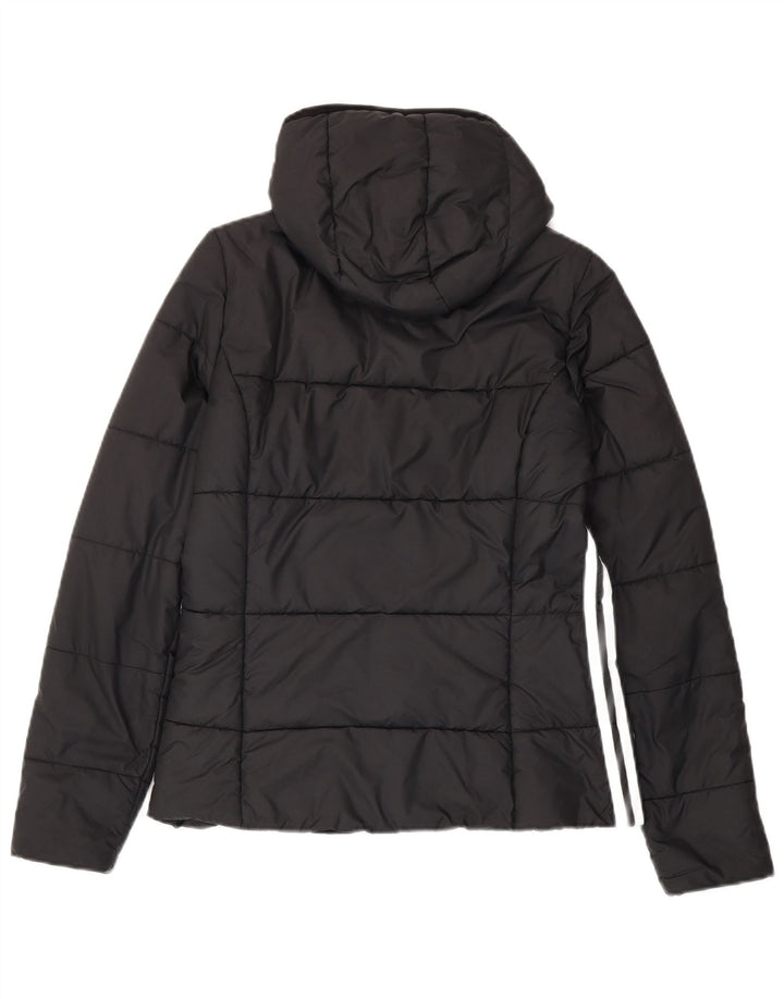 Jaqueta Acolchoada com Capuz Feminino ADIDAS UK 12 Médio Poliéster Preto