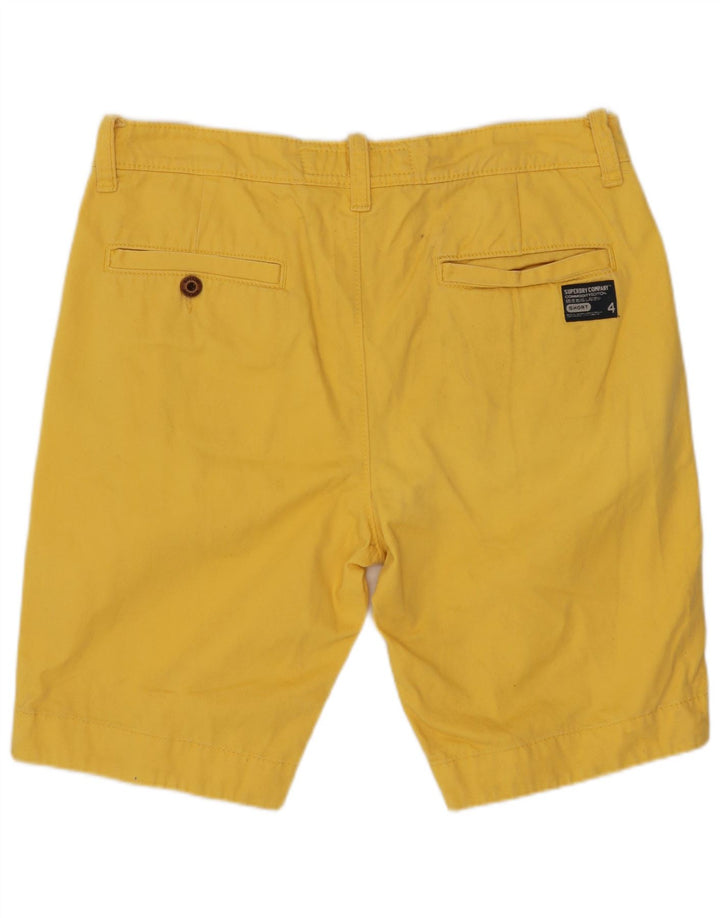 Shorts Chino masculino SUPERDRY médio W32 algodão amarelo