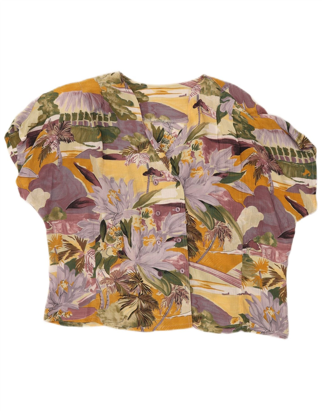 Blusa feminina VINTAGE com estampa oversized UE 40 média multicolorida
