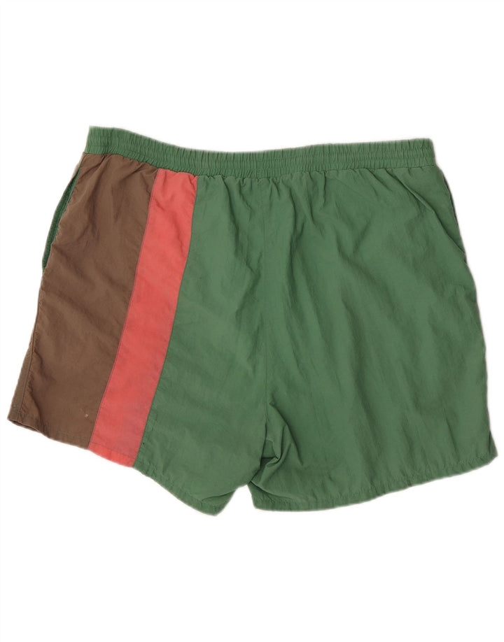 Triumph Mens Graphic Natação Shorts XL Verde Colourblock Poliamida